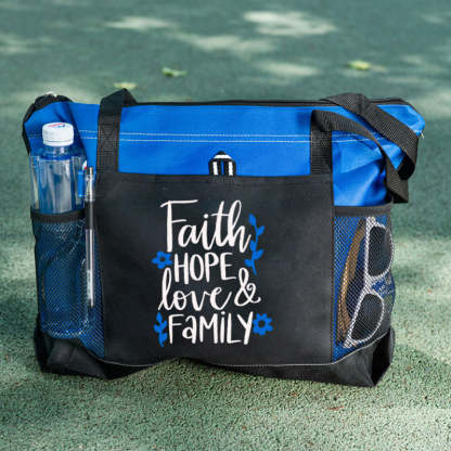 Jesus Christian Tote Bag Faith Hope Love Family Tote Bag