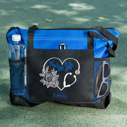 Nurse Life Floral Tote Bag