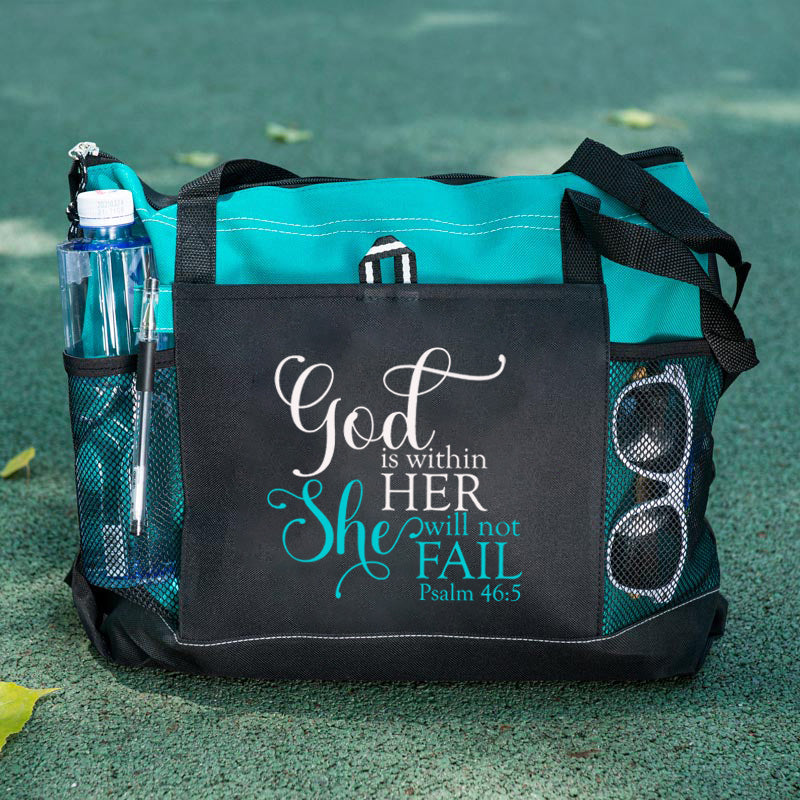 God Is Within Her She Will Not Fail Tote Bag