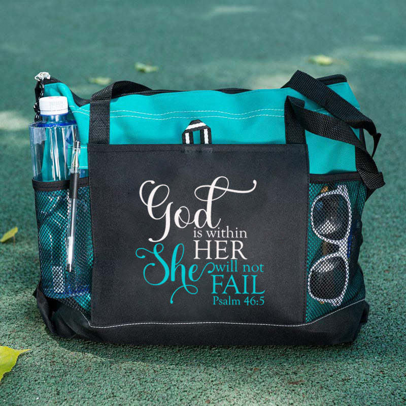God Is Within Her She Will Not Fail Tote Bag