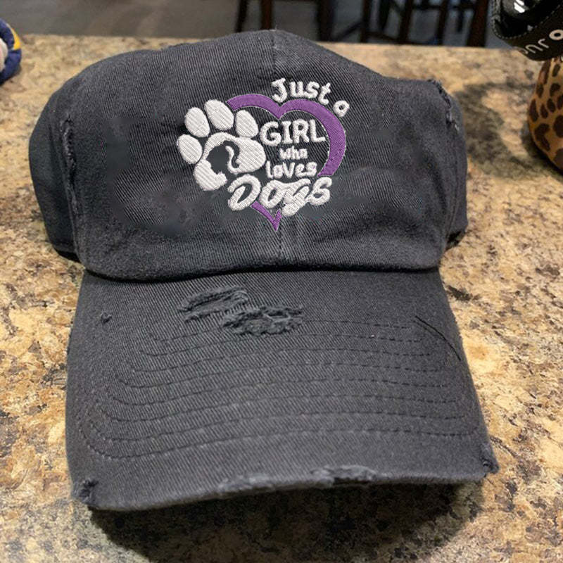 Just a Girl Who Loves Dogs Hat