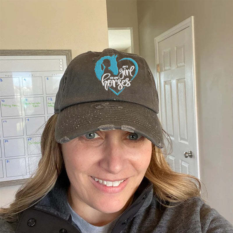 Just a Girl Who Loves Horses Hat