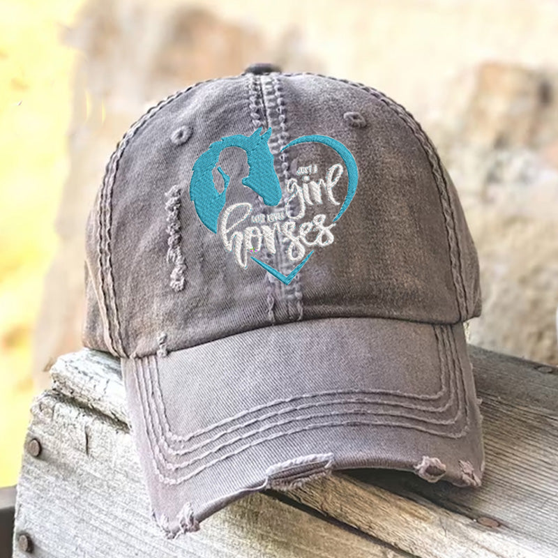 Just a Girl Who Loves Horses Hat