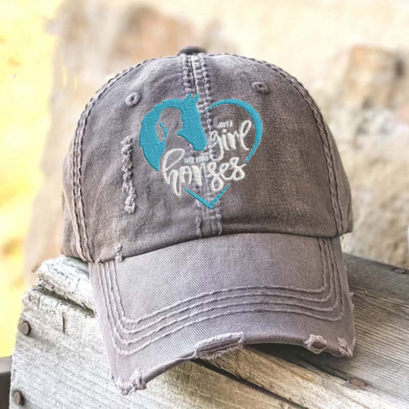 Just a Girl Who Loves Horses Hat