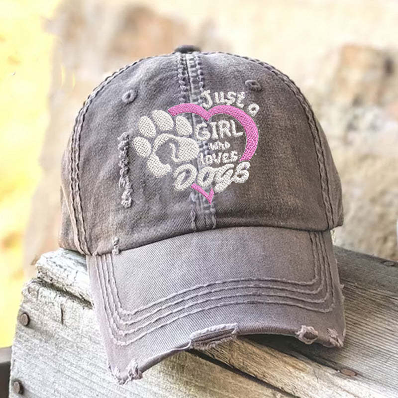 Just a Girl Who Loves Dogs Hat