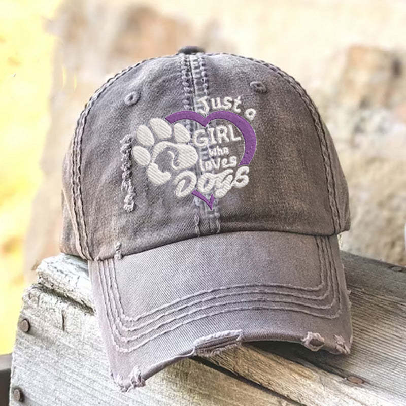 Just a Girl Who Loves Dogs Hat