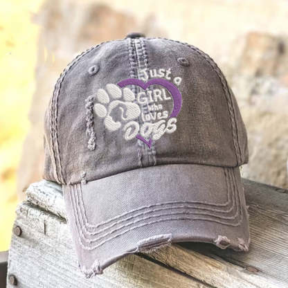 Just a Girl Who Loves Dogs Hat