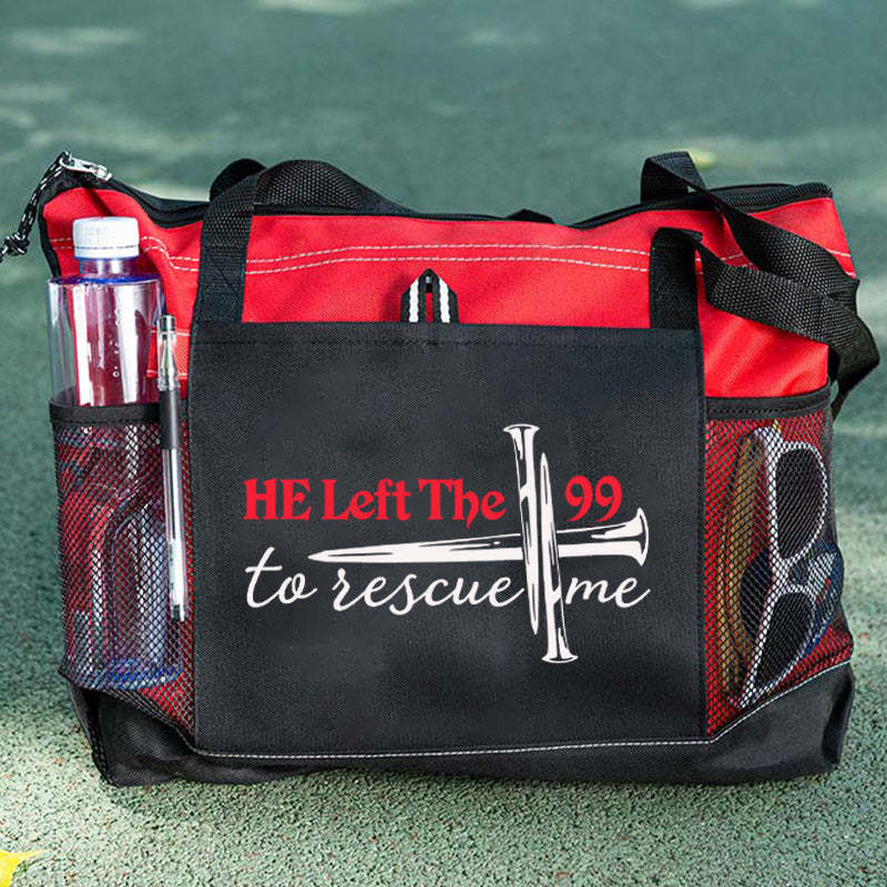 He Left The 99 To Rescue Me Tote Bag