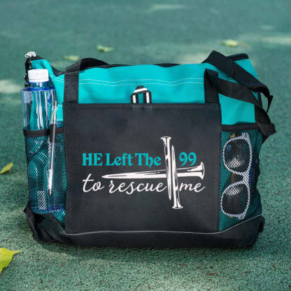 He Left The 99 To Rescue Me Tote Bag