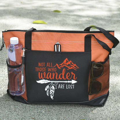 Not All Those Who Wander Are Lost Tote Bag, Traveller Quotes Tote Bag