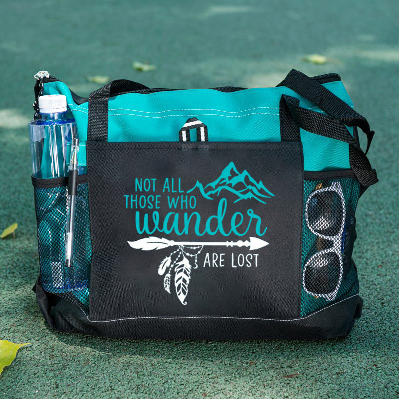 Not All Those Who Wander Are Lost Tote Bag, Traveller Quotes Tote Bag
