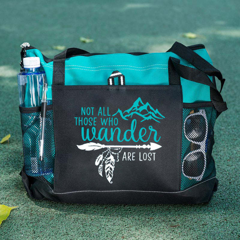 Not All Those Who Wander Are Lost Tote Bag, Traveller Quotes Tote Bag