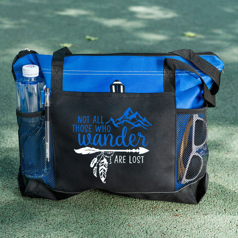 Not All Those Who Wander Are Lost Tote Bag, Traveller Quotes Tote Bag