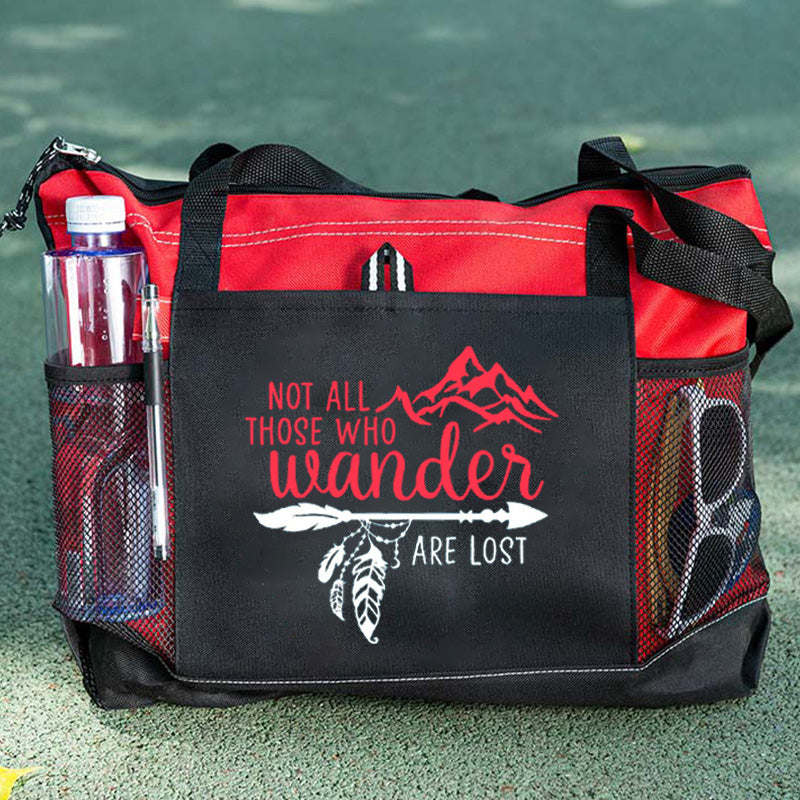 Not All Those Who Wander Are Lost Tote Bag, Traveller Quotes Tote Bag