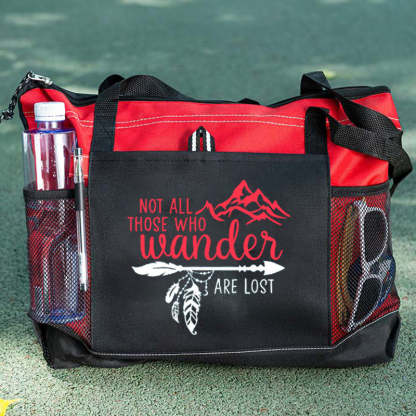 Not All Those Who Wander Are Lost Tote Bag, Traveller Quotes Tote Bag