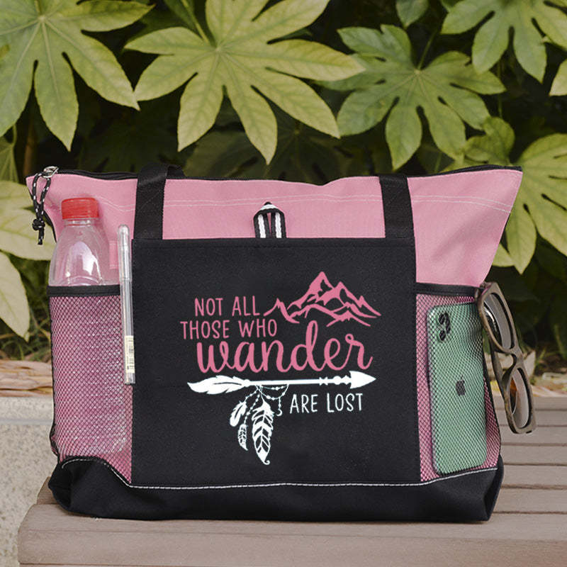 Not All Those Who Wander Are Lost Tote Bag, Traveller Quotes Tote Bag