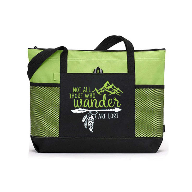 Not All Those Who Wander Are Lost Tote Bag, Traveller Quotes Tote Bag