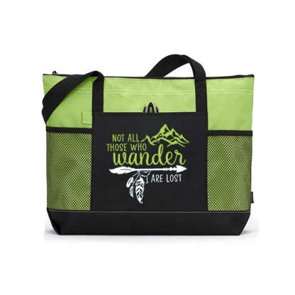 Not All Those Who Wander Are Lost Tote Bag, Traveller Quotes Tote Bag