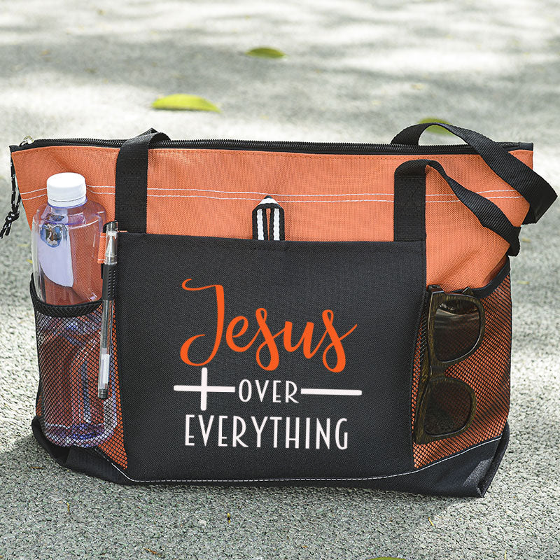Jesus Over Everything Tote Bag