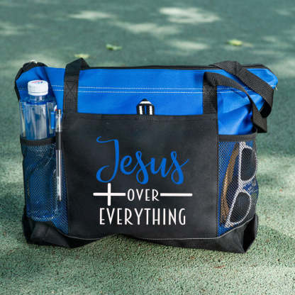Jesus Over Everything Tote Bag