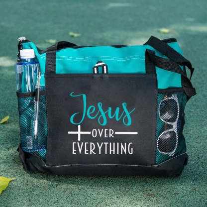 Jesus Over Everything Tote Bag