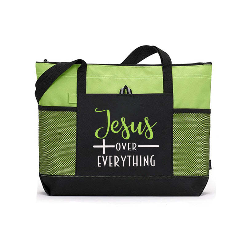 Jesus Over Everything Tote Bag