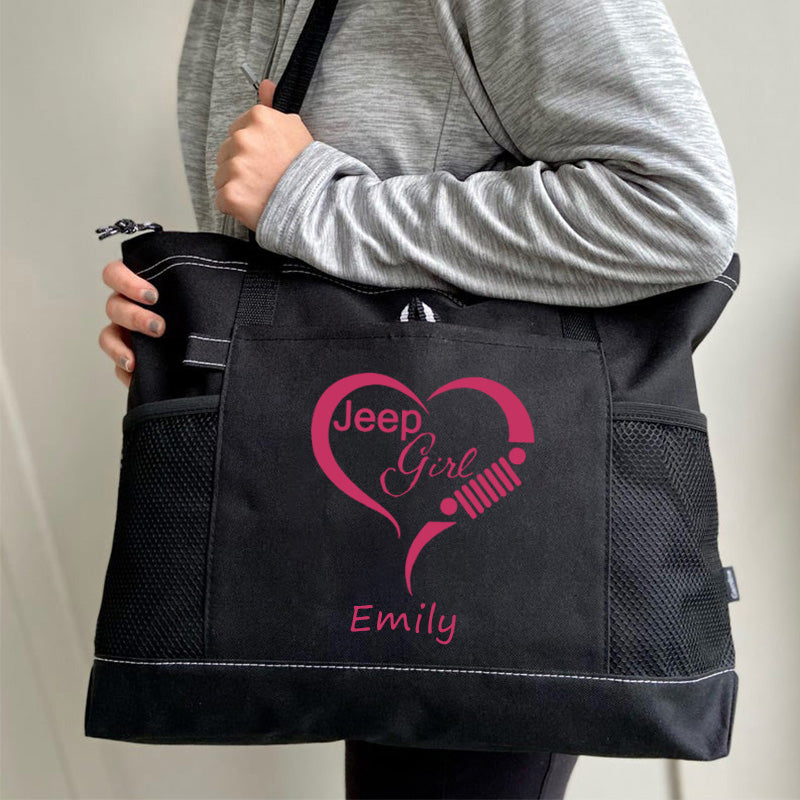 Jeep Girl Tote Bag For Jeep Lovers