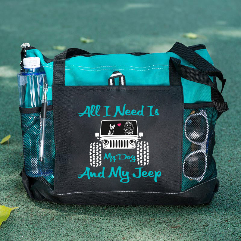 All I Need is My Dog And My Jeep Tote Bag
