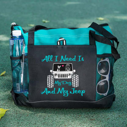 All I Need is My Dog And My Jeep Tote Bag