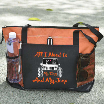 All I Need is My Dog And My Jeep Tote Bag