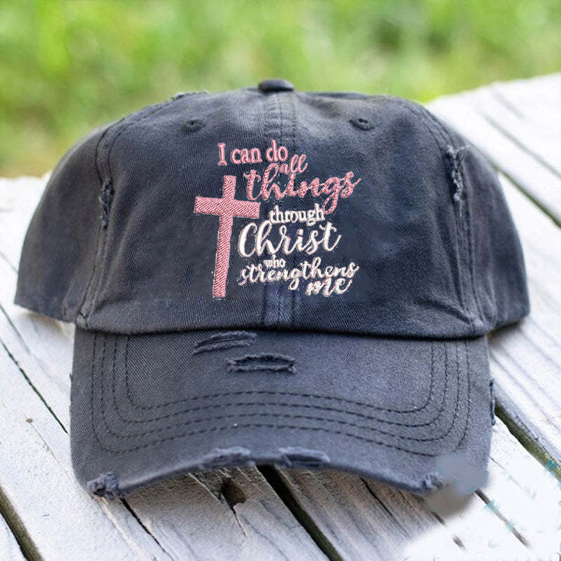 I can do all things through Christ Who strengthens me Cap
