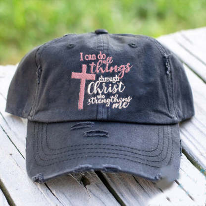 I can do all things through Christ Who strengthens me Cap