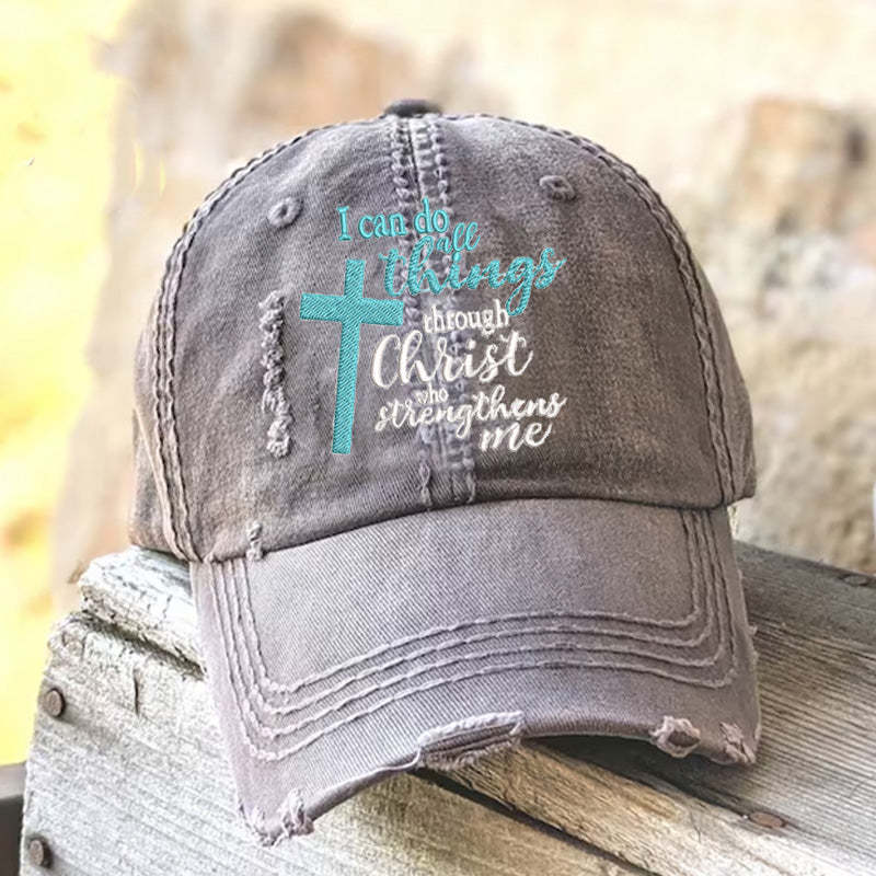 I can do all things through Christ Who strengthens me Cap