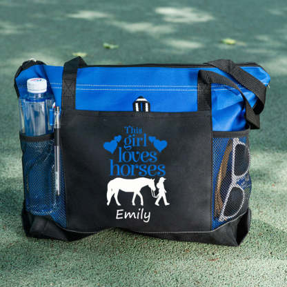 This Girl Loves Horses Tote Bag
