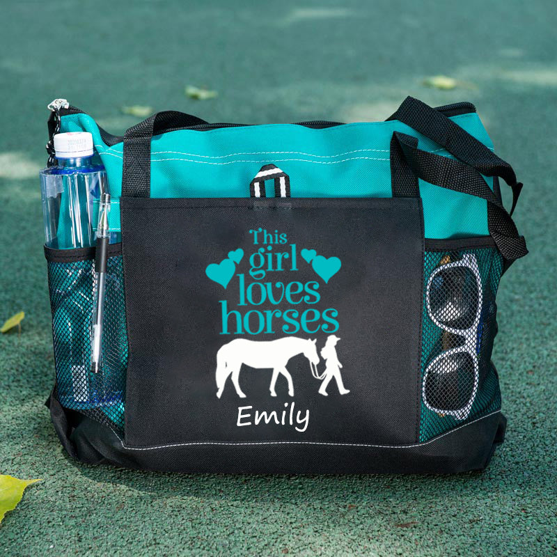 This Girl Loves Horses Tote Bag