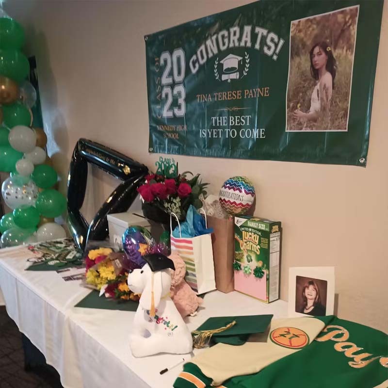 Congrats Class of 2025 Banner With Custom Image Quotes & School Name Can Be Changed