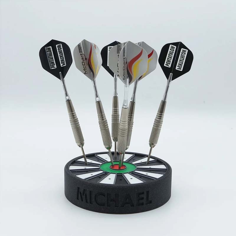 Dartboard Inspired Darts Holder Dart stand with optional name print