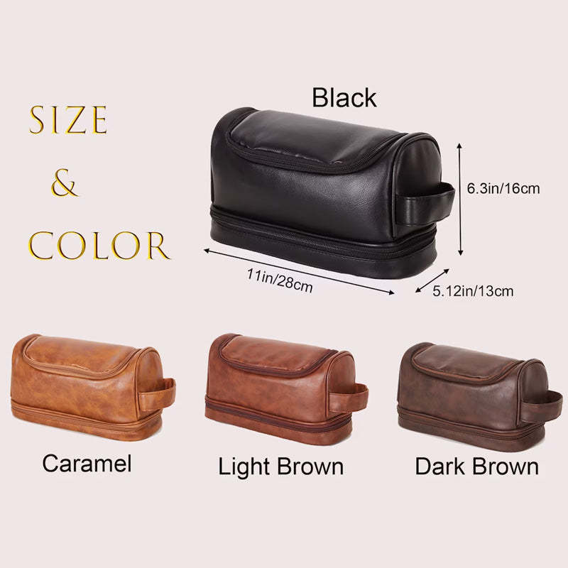 Personalized Toiletry Bag Groomsman Gift for Him Gift for Dad