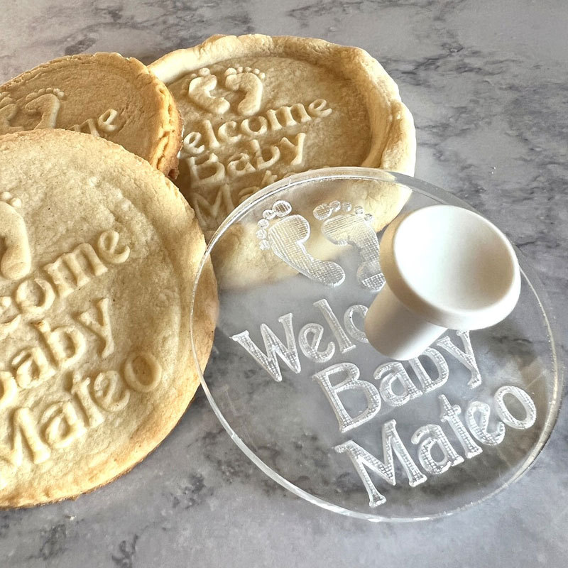 Baby Shower Cookie Stamp, Baby Feet Party Favors