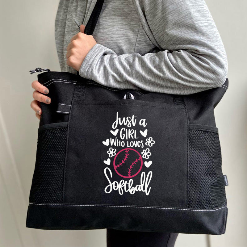 Just A Girl Who Loves Sports Tote Bag