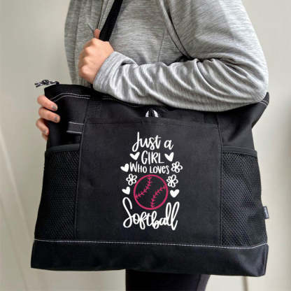 Just A Girl Who Loves Sports Tote Bag