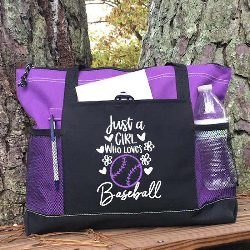 Just A Girl Who Loves Sports Tote Bag