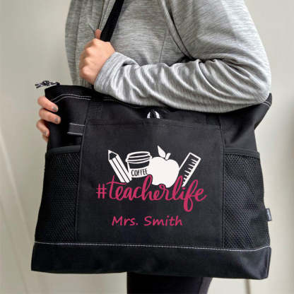 Personalized Teacher Life Tote Bag