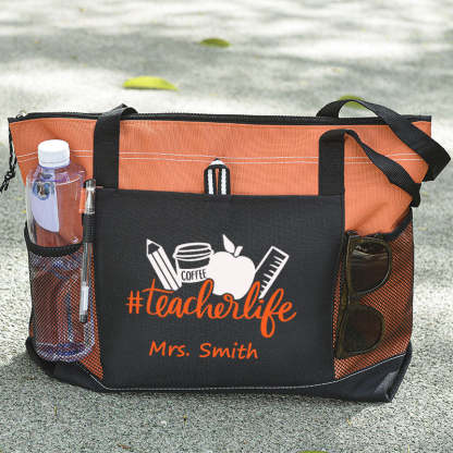 Personalized Teacher Life Tote Bag