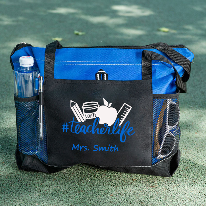 Personalized Teacher Life Tote Bag
