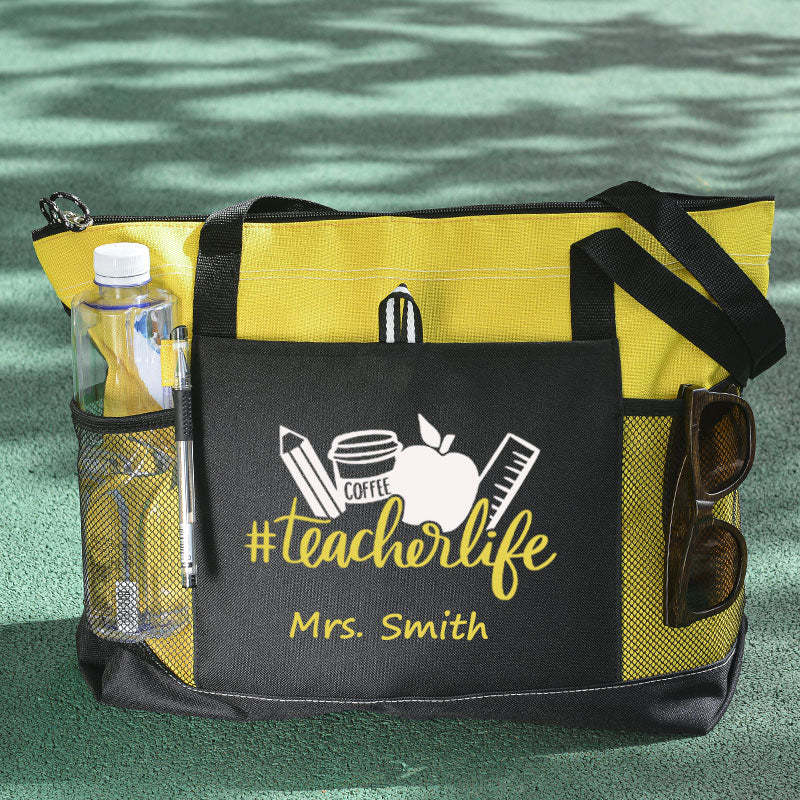 Personalized Teacher Life Tote Bag