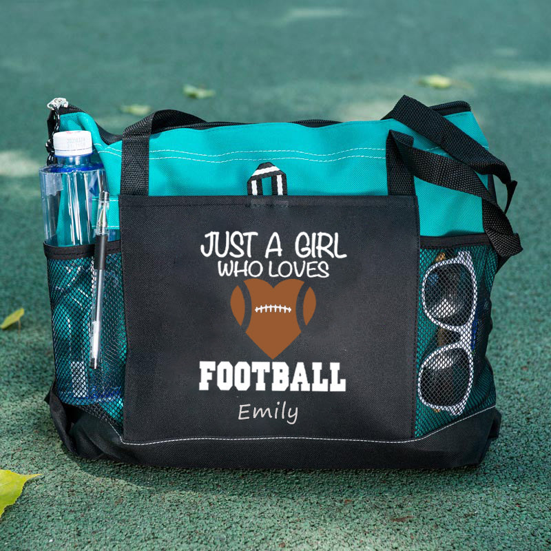 Just a Girl Who Loves Football Tote Bag