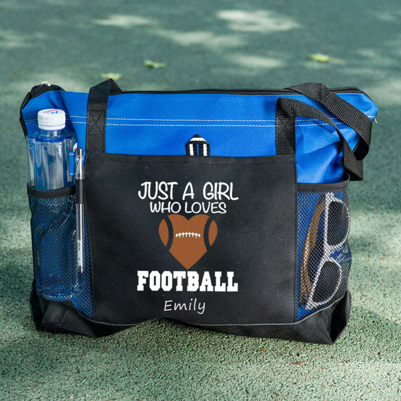 Just a Girl Who Loves Football Tote Bag