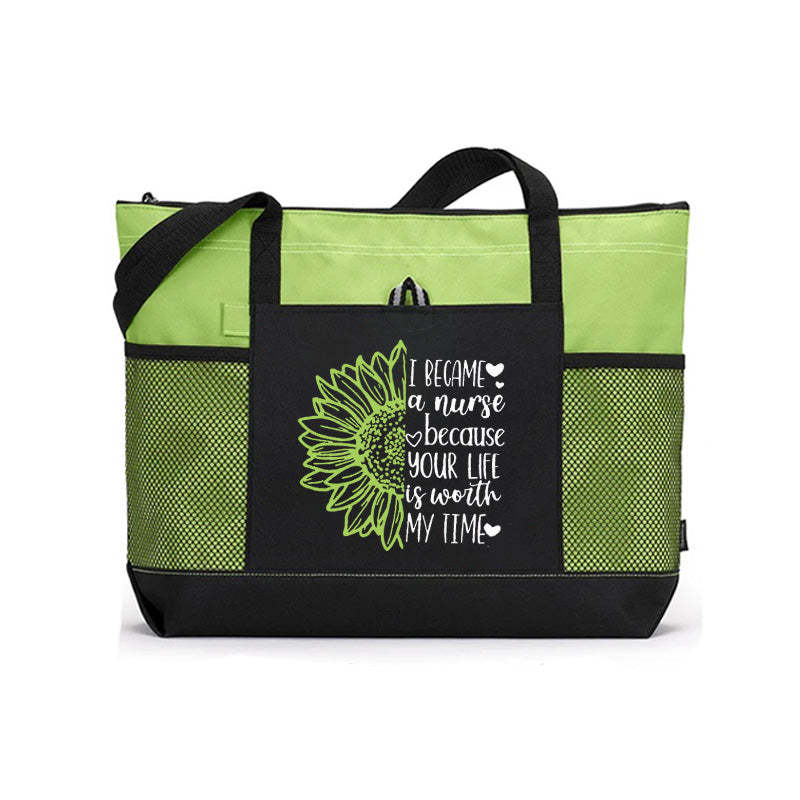 Sunflower Nurse  Tote Bag