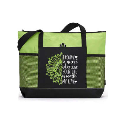 Sunflower Nurse  Tote Bag